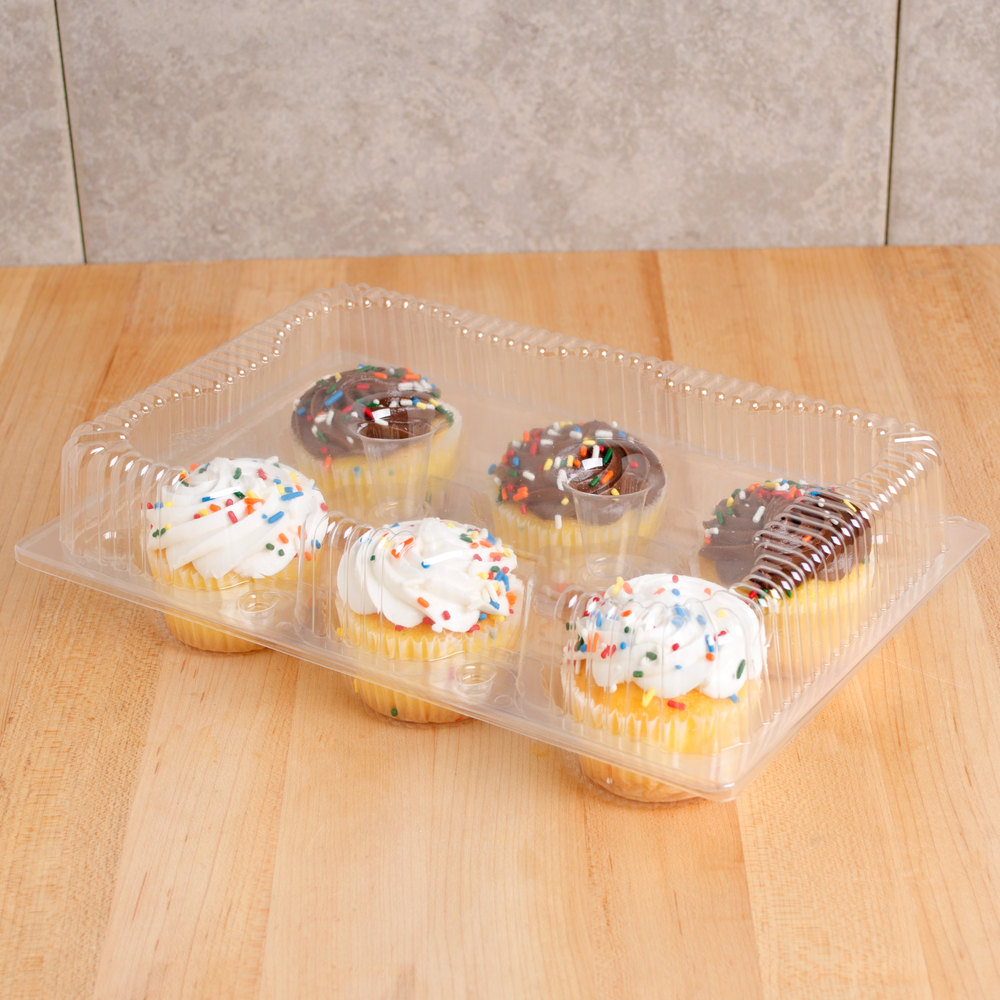 6 Compartment Plastic Cupcake Containers Pks Of 10 In Bakery 6 Compartment Plastic Cupcake Containers Pks Of 10 In Bakery